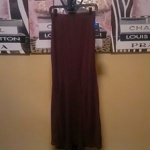 New Brown NYC 36 inch long skirt with Rayon lining. Size Large